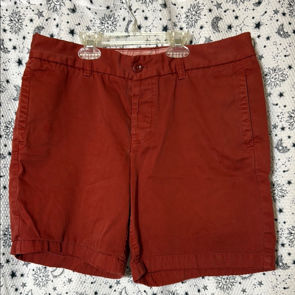 J. Crew Brick Red Boyfriend Shorts